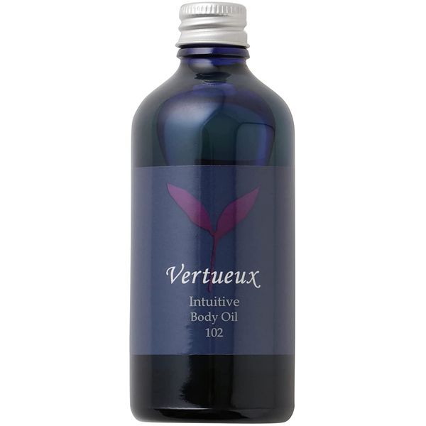 Vertue 102 Intuitive Body Oil, 3.4 fl oz (100 ml), Yin Care Fragrance, Organic Jojoba Oil