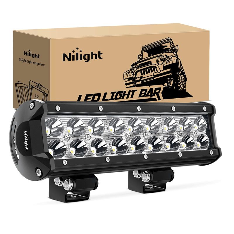 Nilight LED Light Bar 9Inch 54W 3600LM Spot Off Road Driving Lamp Super ...
