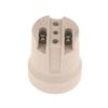 DC Voltage E26 E27 Ceramic Light Socket, Durable Porcelain Lamp Holder for LED, Incandescent, Halogen Bulbs, 1-Pack