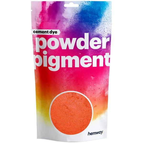 Hemway Cement Dye Powder Pigment Concrete Color Render Mortar Pointing Powdered Brick Toner Plaster - Metallic Postbox Red - 50g / 1.75oz