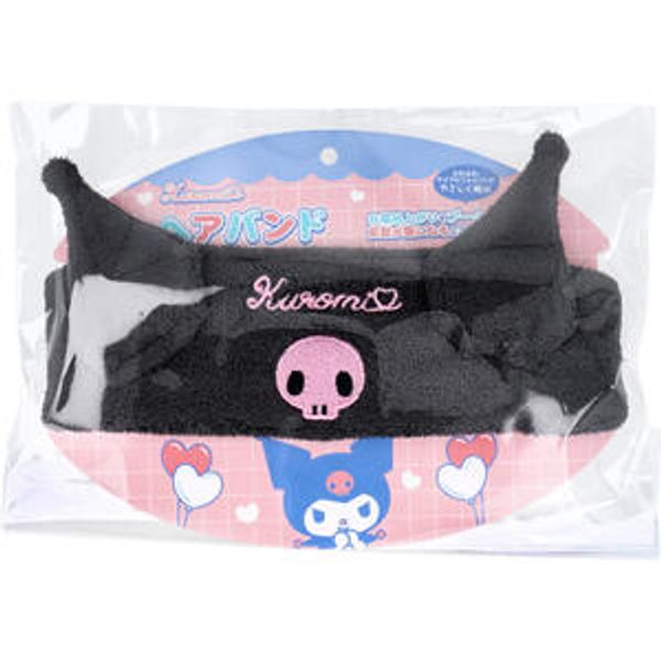 Kuromi Hairband 1pc<br> Sanrio My Melody Character Hair Care Absorbent Towel Hair Towel Hair Pool Bath Bath Children Kids Microfiber