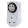 Draper 3 Piece 24 Hour Mechanical Plug Socket Timer Set