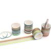 YUBBAEX 60 Rolls Skinny Washi Tape Set Gold Foil Masking Thin Basic Patterns ...