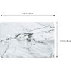 GENNISSY Marble Placemats Washable for Dining 6Pack, Pvc Place Mat 