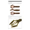 Keitech Glide Camaron 3.5" 471 Smoked Cinnamon Clawdad