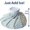 Carex Ice Bag - Ice Pack Bag - Reusable Ice Bag For Injuries, Headaches, Muscle Pain, Strains