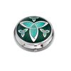 Pillbox Silver Plated Celtic Knot Trinity Green and Boxed