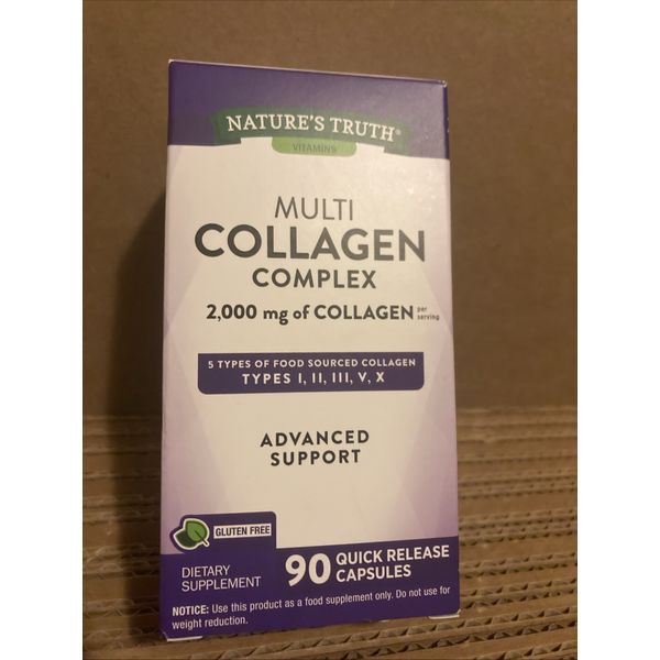 Nature’s Truth Multi Collagen Peptides 90 Capsules Supplements