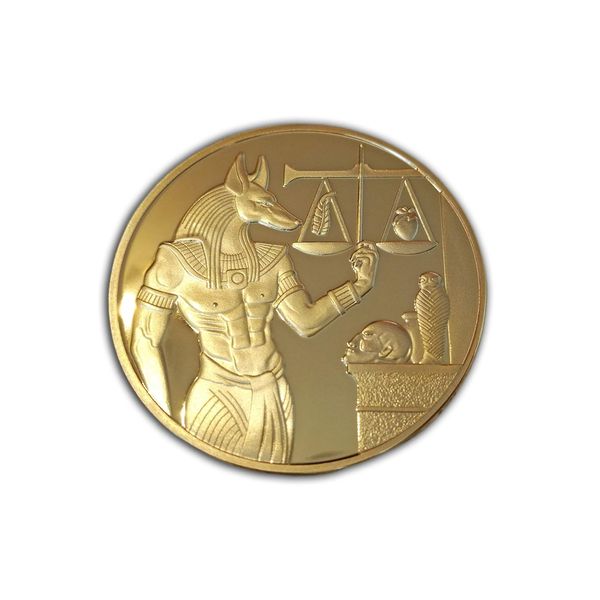 Eillwin Ancient protector anubis egyptian new ornamental collectable & commemorative coin