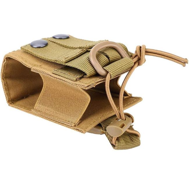Tactical Radio Pouch Outdoor Holder Holster Bag for Walkie Talkie Carry  Case 