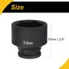 WorkBless 6-Point Impact Socket 3/4" Drive 54mm Metric 40Cr Impact Socket