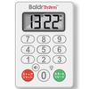 BaldrTherm Kitchen Timer, Digital Timer with Magnet, Long Timer, Large Screen, Waterproof, 10 Key Buttons, Repeat, Silent Mode Compatible, Count Up, Countdown, Easy Operation, Stylish, Kitchen, Study