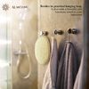 Almooni Premium Exfoliating Loofah Pad Body Scrubber, Made with Natural Egyptian Shower loofa Sponge That Gets You Clean, Not Just Spreading Soap - 2 Count(1 Pack)
