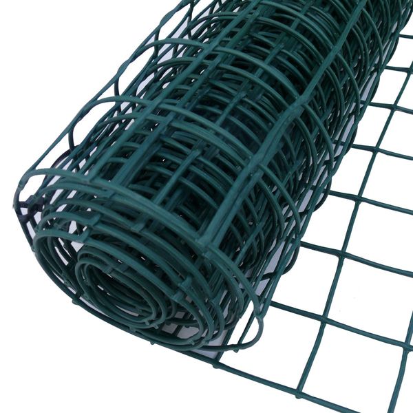 Suregreen Plastic Mesh Fencing | 0.5m x 5m | 50mm Holes | Green | Plastic Garden Fencing Mesh, Netting for Garden Fences, Plant Support, Tree Guards, Mesh for Climbing Plants, Vegetables, Pets