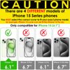 TECHGEAR 2 Pack FULL GLASS Screen Protector for iPhone 15 / 16 [Full Coverage] 3D Tempered Glass Screen Protector Guard Cover
