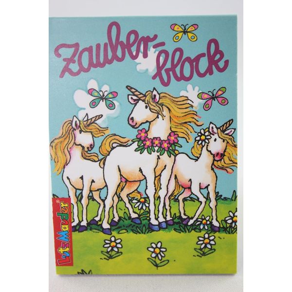 1x Zauberblöckchen Einhorn | Unicorn | Elfe | Fee | Zauberblock | Lutz Mauder | A8
