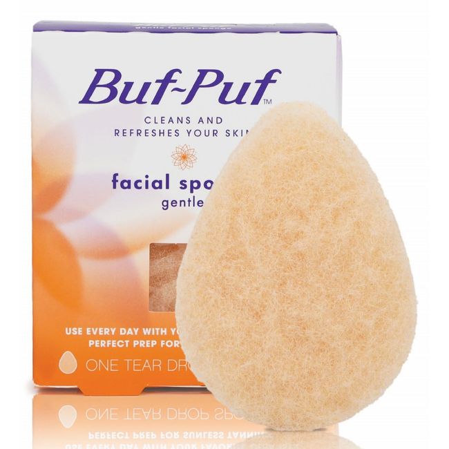 Pad Buff Puff Gentle Facial Sponge Deep Cleansing Exfoliating Remove Makeup 1 Ct