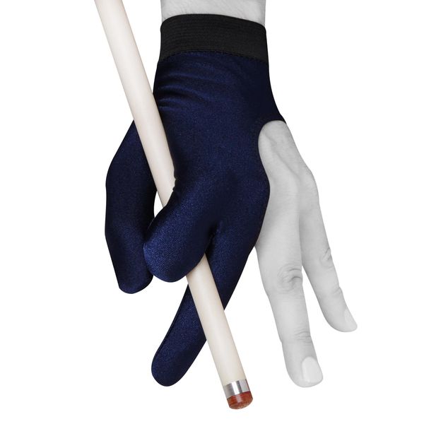 Billiard Pool Cue Glove by Fortuna - Classic - for Left Hand - Blue (Medium/Large)