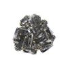 30 Pieces Hair Extensions Clips Wig Clips 28mm U-Shape Snap Comb Clips with Silicone Back (Black)
