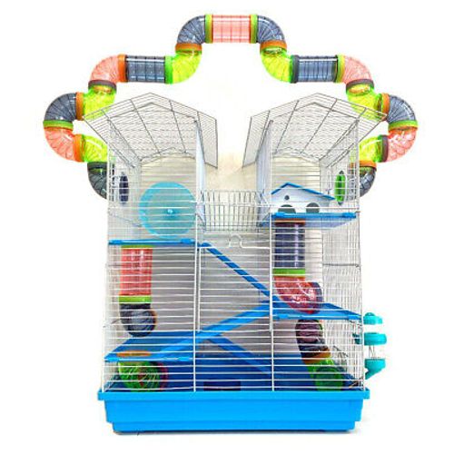 5-Levels Large Twin Towner Syrian Hamster Habitat Rodent Gerbil Home Mouse Mice