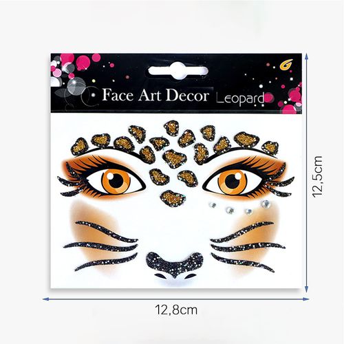 LEMONSTONE Face Art Sticker – Leopardo
