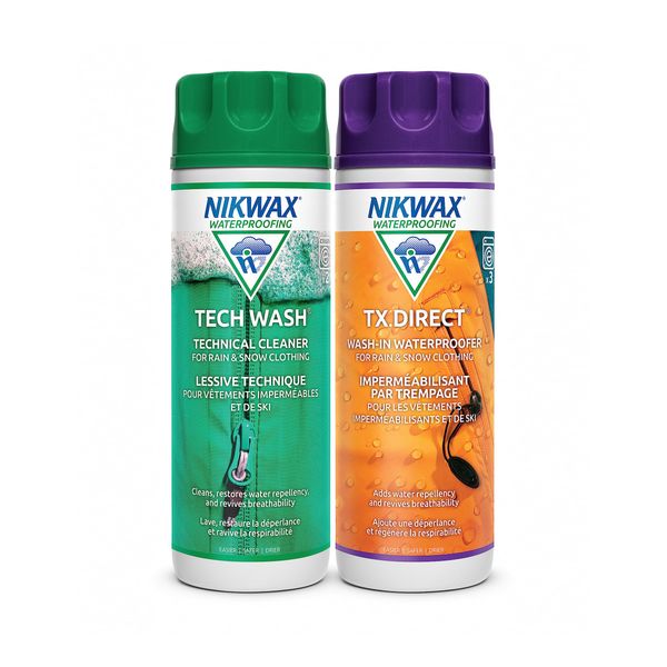 Nikwax Hardshell Cleaning & Waterproofing DUO-Pack, One-Color 20 oz. / 600ml