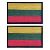 EmWoot 2PCS Lithuania Flag Patch Embroidered Morale Patch Military Tactical Patches Hook and Loop