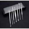 Pimple Popper Tool Set,7 Pcs Blackhead Remover Stainless Acne Comedone Extractor
