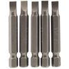 Draper 64272 5.5mm 1/4" Hex Plain Slot Insert Bit 50mm Long (5 Pieces)