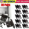 60PCS Cabinet Hinges 1/2" Overlay Face Mount Soft Closing Kitchen Cabinet Hinges