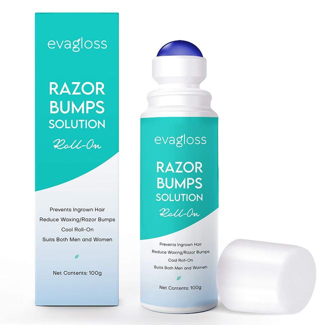 Evagloss Razor Bump Stopper- After Shave Solution for Ingrown Hairs and Razor Burns