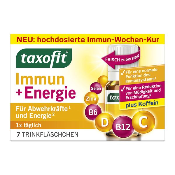 Taxofit Immun+Energie Drinking Ampoules, 7 x 10 ml