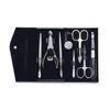 Nippes Solingen, set da manicure, 7 pezzi, colore nero e marrone, 230 g