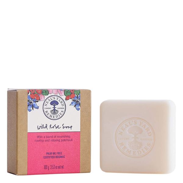 NEAL'S YARD REMEDIES Wild Rose Soap, 3.5 oz (100 g) x 1