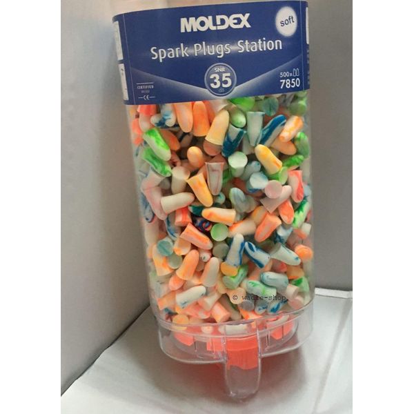 Moldex Spark Plug Disposable Ear Plugs 500 Dispenser Pack