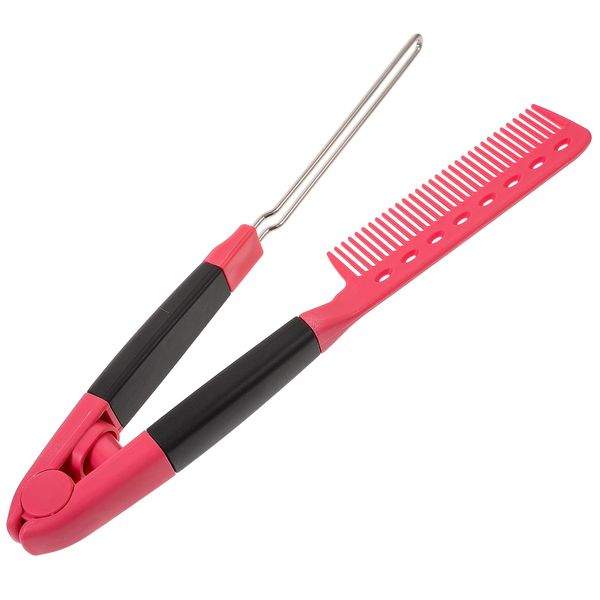 minkissy Styling Comb Styling Hair Clips Home Tools Hair Styling Tools Hair Straightener Brush Hair Straightening Flat Iron -shaped Hair Comb Home Hairbrush Hairdressing Tool