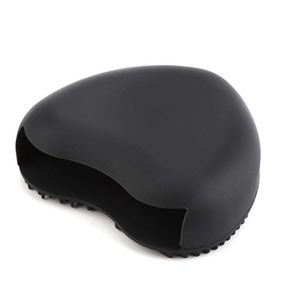 Silicone Brush Cleaner, Heart Shape Silicone Makeup Brush Cleaning Tool Accessory for Quick Colour Changing and Cleaning, Easy to Clean, Suitable for Dry Cosmetics (Black)