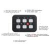 6 Gang 12V On/Off Switch Panel Toggle 7 Color LED Light Circuit Relay System Kit