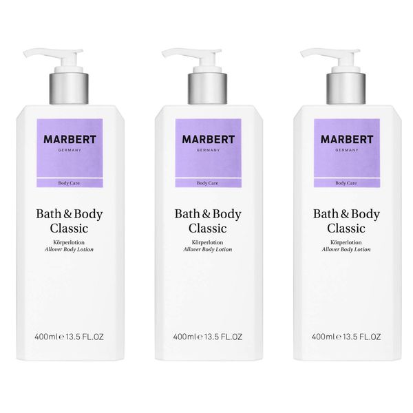 Marbert Bath & Body Classic Body Lotion Set of 3 400 ml