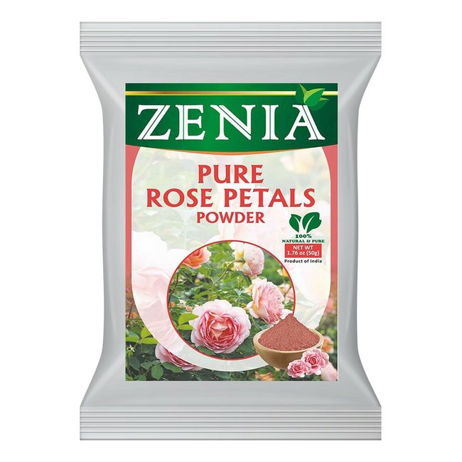 50g Zenia Pure Rose Petals Powder Facial Face Mask Powder Formulation Skin Care