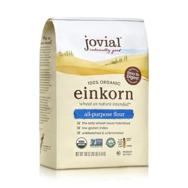 Jovial 100% Organic Einkorn All-Purpose Flour, 10 Pounds 10 Pound (Pack of 1)