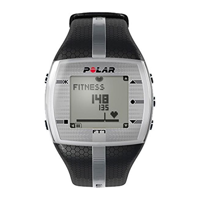 Power Systems Polar FT7 Heart Rate Monitor, Exercise Training Watch, Black/Silver (92018)