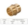 Sourcing Map Brass Hex Fitting - Straight Pipe Connector: G1/2 x G1/2 Male Thread