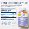 SOLARAY Glucosamine Sulfate 1500mg, Healthy Joint Support Supplement, Powerful Connective Tissue and Joint Health Formula with Turmeric & Boswellia, 60-Day Money Back Guarantee, 60 Serv, 120 VegCaps