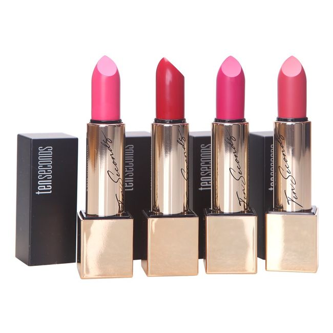 Ten Seconds Creamy Shine/Soft Velvet Lipstick 3.5g _FM