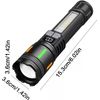 99000000 Lumens Super Bright LED Tactical Flashlight Rechargeable Work Light 2X