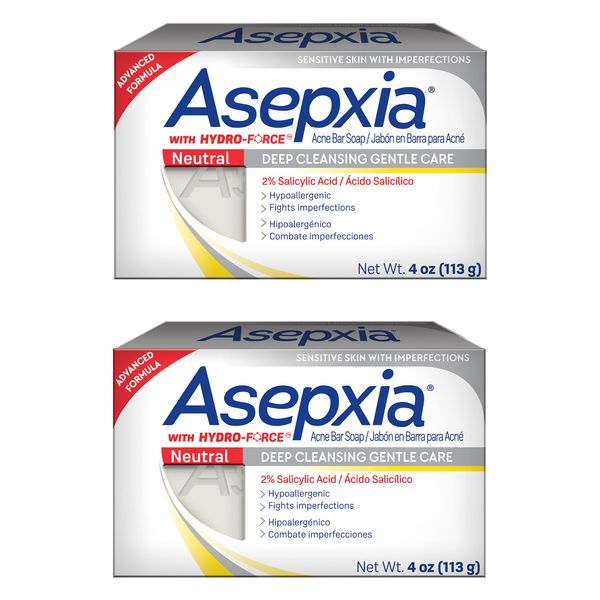 Asepxia Cleansing Bar Neutral 4 oz (Pack of 2)