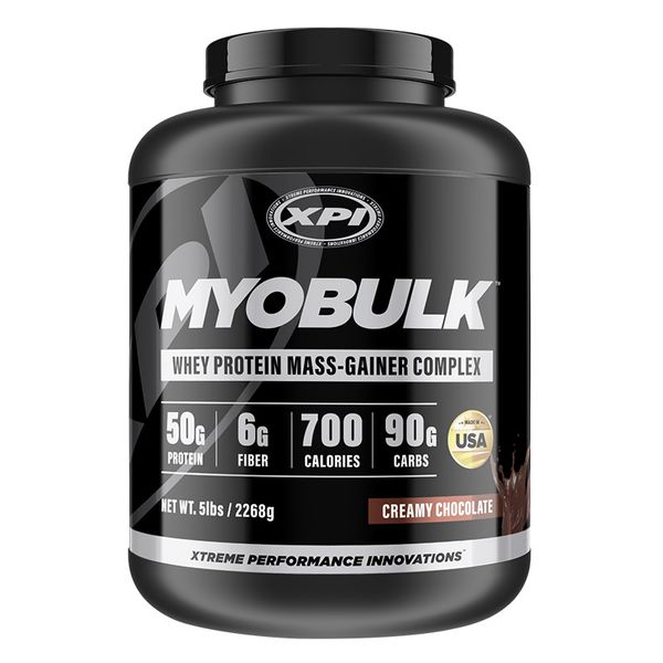 XPI Myobulk Weight Gain Supplement Mass Gainer Choco, 2283g, 1ea