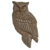 Entry Door Knocker Rustic Cast Iron Owl 8-3/4" H x 4-1/2" W