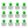 JCBIZ 12pcs 410/28 Points Plastic PP Pull-Off Cap Push-Pull Cap for Water Bottle Hand Wash Cleanser Stretch Flip Cap